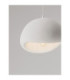 Aere 40cm Dome Pendant Ceiling Light Stone White E27 1x12W-5