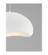 Aere 60cm Dome Pendant Ceiling Light Stone White E27 1x12W-5