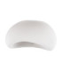 Aere 32cm Semi Flush Ceiling Light Stone White E27 1x12W-1