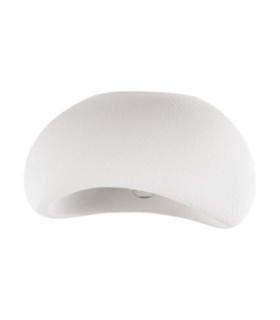 Aere 32cm Semi Flush Ceiling Light Stone White E27 1x12W-1