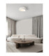 Aere 32cm Semi Flush Ceiling Light Stone White E27 1x12W-2