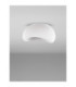 Aere 32cm Semi Flush Ceiling Light Stone White E27 1x12W-3