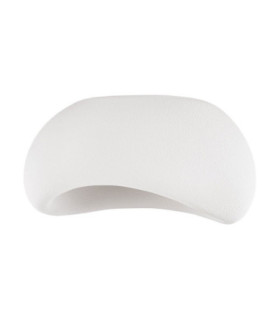 Aere 40cm Semi Flush Ceiling Light Stone White E27 1x12W-1