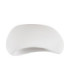 Aere 48cm Semi Flush Ceiling Light Stone White E27 1x12W-1