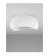Aere 48cm Semi Flush Ceiling Light Stone White E27 1x12W-3