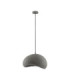 Aere 40cm Dome Pendant Ceiling Light Stone Grey E27 1x12W-1