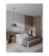 Aere 40cm Dome Pendant Ceiling Light Stone Grey E27 1x12W-2
