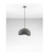 Aere 40cm Dome Pendant Ceiling Light Stone Grey E27 1x12W-3