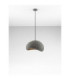 Aere 40cm Dome Pendant Ceiling Light Stone Grey E27 1x12W-4