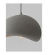 Aere 40cm Dome Pendant Ceiling Light Stone Grey E27 1x12W-6