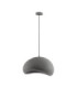 Aere 50cm Dome Pendant Ceiling Light Stone Grey E27 1x12W-1