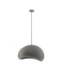 Aere 60cm Dome Pendant Ceiling Light Stone Grey E27 1x12W-1