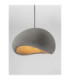Aere 60cm Dome Pendant Ceiling Light Stone Grey E27 1x12W-5
