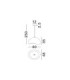 Aere 60cm Dome Pendant Ceiling Light Stone Grey E27 1x12W-7
