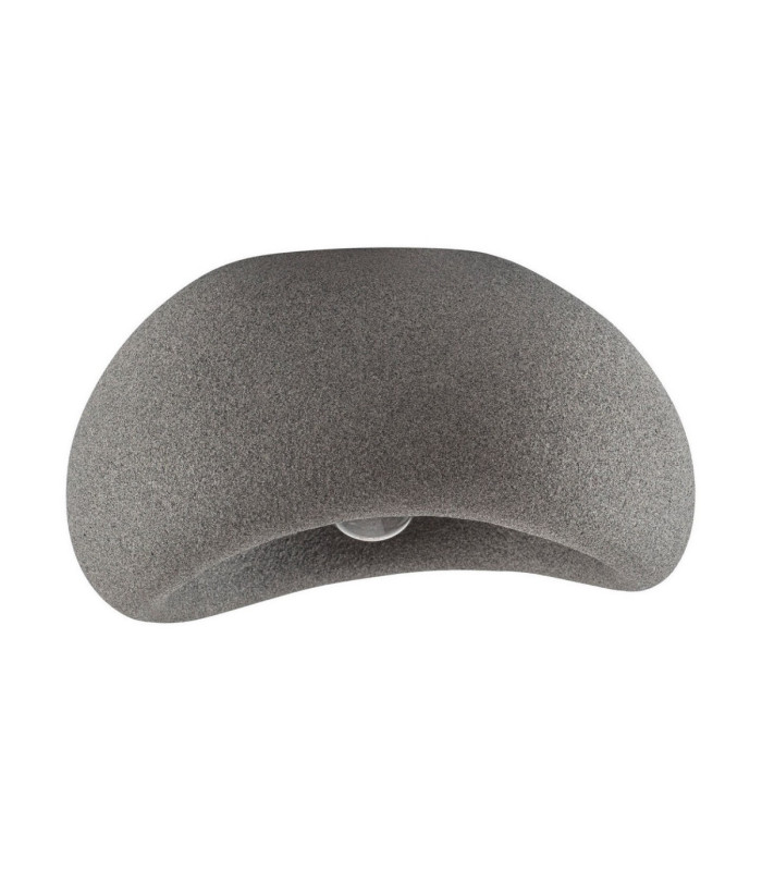 Aere 32cm Semi Flush Ceiling Light Stone Grey E27 1x12W-1