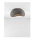 Aere 32cm Semi Flush Ceiling Light Stone Grey E27 1x12W-4