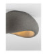 Aere 32cm Semi Flush Ceiling Light Stone Grey E27 1x12W-6