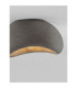 Aere 32cm Semi Flush Ceiling Light Stone Grey E27 1x12W-7