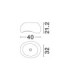 Aere 32cm Semi Flush Ceiling Light Stone Grey E27 1x12W-8