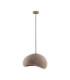 Aere 40cm Dome Pendant Ceiling Light Stone Brown E27 1x12W-1