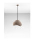 Aere 40cm Dome Pendant Ceiling Light Stone Brown E27 1x12W-3
