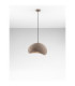 Aere 40cm Dome Pendant Ceiling Light Stone Brown E27 1x12W-4
