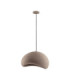 Aere 50cm Dome Pendant Ceiling Light Stone Brown E27 1x12W-1
