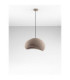 Aere 50cm Dome Pendant Ceiling Light Stone Brown E27 1x12W-3