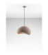 Aere 50cm Dome Pendant Ceiling Light Stone Brown E27 1x12W-4