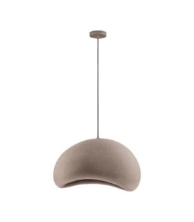 Aere 60cm Dome Pendant Ceiling Light Stone Brown E27 1x12W-1