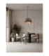 Aere 60cm Dome Pendant Ceiling Light Stone Brown E27 1x12W-2