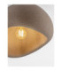 Aere 32cm Semi Flush Ceiling Light Stone Brown E27 1x12W-2