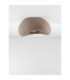 Aere 32cm Semi Flush Ceiling Light Stone Brown E27 1x12W-3