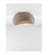 Aere 32cm Semi Flush Ceiling Light Stone Brown E27 1x12W-4