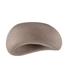 Aere 40cm Semi Flush Ceiling Light Stone Brown E27 1x12W-1