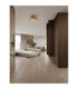Aere 40cm Semi Flush Ceiling Light Stone Brown E27 1x12W-2