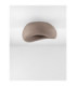 Aere 40cm Semi Flush Ceiling Light Stone Brown E27 1x12W-3