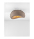 Aere 40cm Semi Flush Ceiling Light Stone Brown E27 1x12W-4