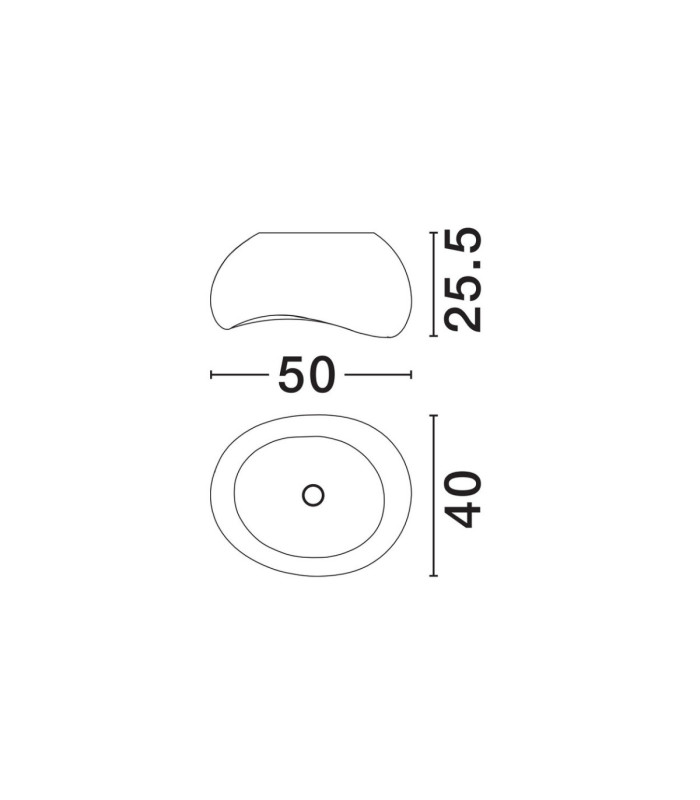 Aere 40cm Semi Flush Ceiling Light Stone Brown E27 1x12W-7