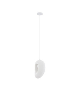 Tempus 20cm Pendant Ceiling Light Stone White LED G9 1x5W-1