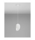 Tempus 20cm Pendant Ceiling Light Stone White LED G9 1x5W-3