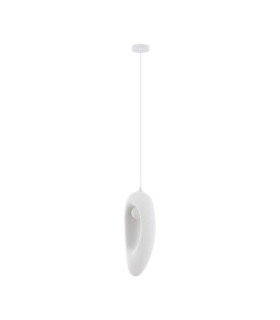 Tempus 18cm Pendant Ceiling Light Stone White LED G9 1x5W-1