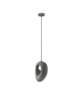 Tempus Short Pendant Ceiling Light Stone Grey LED G9 1x5W-1