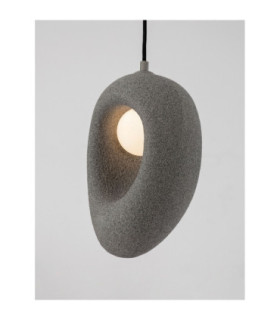 Tempus Short Pendant Ceiling Light Stone Grey LED G9 1x5W-2