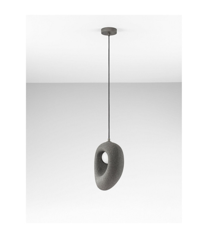Tempus Short Pendant Ceiling Light Stone Grey LED G9 1x5W-3