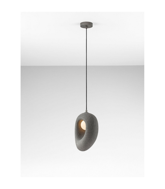 Tempus Short Pendant Ceiling Light Stone Grey LED G9 1x5W-4