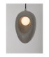 Tempus Short Pendant Ceiling Light Stone Grey LED G9 1x5W-5