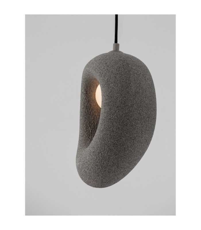 Tempus Short Pendant Ceiling Light Stone Grey LED G9 1x5W-6
