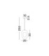 Tempus Short Pendant Ceiling Light Stone Grey LED G9 1x5W-7