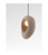 Tempus Short Pendant Ceiling Light Stone Brown LED G9 1x5W-6